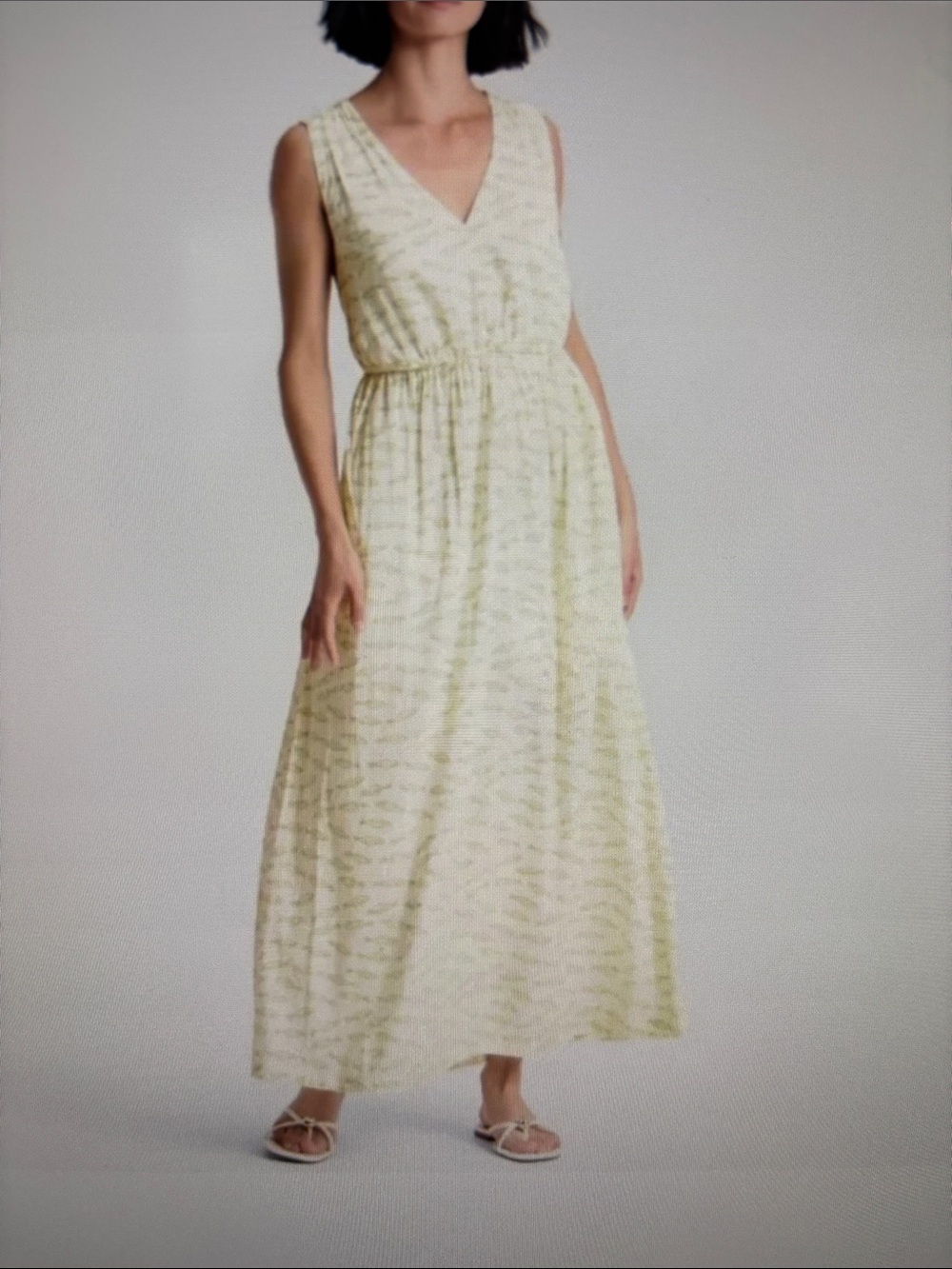 NWT A New Day Size L Halter Sardine/Fish Print Maxi Open Back Sundress